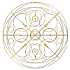 Goldenes Kreismandala Geometrie