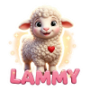 Lammy Lamm Herz Sticker