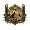 Ägyptisches Phönix Auge Horus & Pyramiden