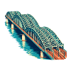 Hohenzollernbrücke Retro