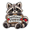 Emotionaler Waschbär Begleiter