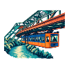 Wuppertaler Schwebebahn Retro