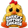 Angsthilfe Huhn Motiv