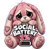 Kuschelhase Social Battery 1%