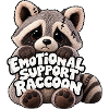 Emotionaler Support Waschbär