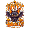 Kuschelige Halloween Fledermaus