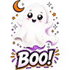 Kuscheliger Boo-Geist Halloween