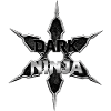 Dunkler Ninja Emblem Sternlogo