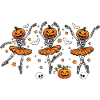 Ballett-Kürbisskelett Halloween