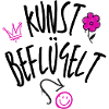 Kunst beflügelt – Pink-schwarzes Graffiti-Motiv