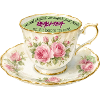 Rosentee-Tasse Spruchdesign Reali-tea