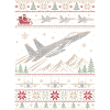 F15 Eagle Weihnachtspullover