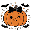 Cute Halloween Pumpkin Y2K Retro