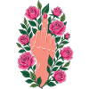  Mittelfinger Rosen Floral