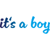 Its a Boy Gradient Blau