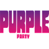 Purple Party Gradient Großbuchstaben