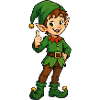 Grüner Elf Zipfelmütze