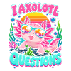 Axolotl am Strand mit Sonnenbrille