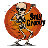 Tanzendes Skelett Stay Groovy