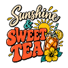 Sonnenschein- und Süßtee-Sommer-Design