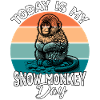 Schneeaffe Snow Monkey