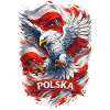 Dynamischer polnischer Adler – Stolz & Ehre