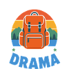 Rucksack trägt das Drama