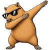 Dabbing Capybara mit Sonnenbrille