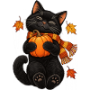Black Cat Crescent Moon