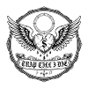 Geflügeltes Herz-Emblem mit Dollarzeichen