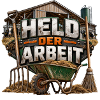 Held der Arbeit Bauernhofmotivation
