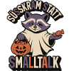 Süßkram statt Smalltalk – Halloween Waschbär