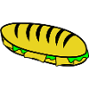 Baguette Hotdog Illustration