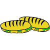 Sandwich Slipper Motiv