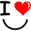 I Love Gesicht