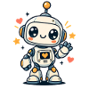 Kleiner Robo mit Herzen