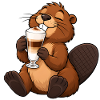 Biber mit Latte Macchiato