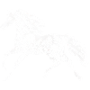 Blumenpferd Silhouette