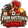 Früh aufstehen.