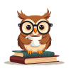 Cozy Book Lover Reading Owl Design