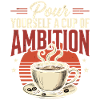 Kaffee und Ambition Retro