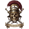 Römer Schädelhelm in antiker Kriegsrüstung