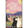 Katzen unter dem Sternenhimmel