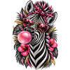 Frech gestreift – Zebra mit Style