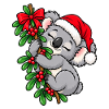Weihnachten Koala Mistelzweig Geschenkidee