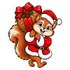 Weihnachten Eichhörnchen Nuss Geschenkidee
