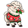 Weihnachten Schaf Pullover Mistel Geschenk