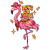 Flamingo-Party-Motiv
