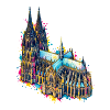Kölner Dom Aquarell-Splash
