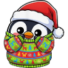 Weihnachten Pinguin Pullover Süßer Cartoon